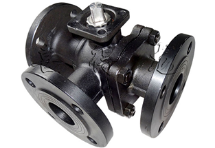 3 Way Ball Valve GB Flanged Type