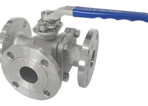 3 way ball valve ANSI flanged type