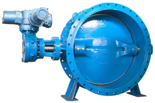 Double Flanged Eccentric Butterfly Valve