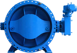 Double Flanged Eccentric Butterfly Valve