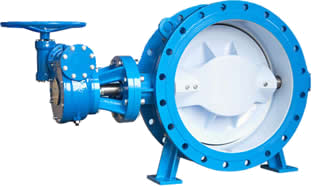 Double Flanged Eccentric Butterfly Valve