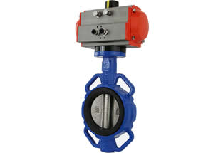 Pneumatic Universal Wafer Butterfly Valve