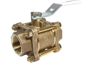 3PC Bronze Ball Valve