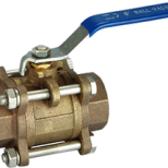 3PC bronze ball valve