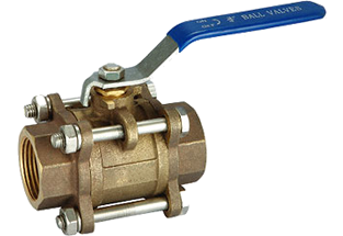 3PC Bronze Ball Valve