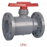 CPVC Plastic flanged Ball Valve