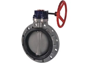 CPVC plastic wafer butterfly valve