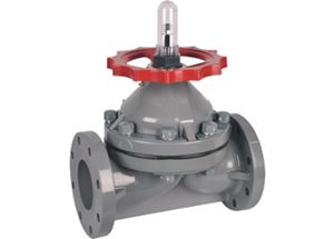 CPVC Plastic flanged Diaphragm Valve