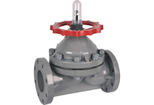 FRPP Plastic Flanged Diaphragm Valve