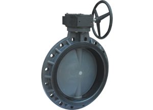 FRPP Plastic Wafer Butterfly Valve