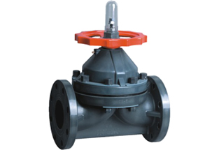 CPVC Plastic flanged Diaphragm Valve