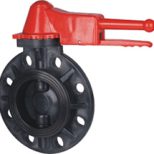 FRPP Plastic Wafer Type Butterfly Valve