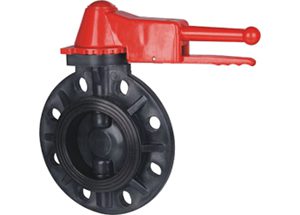 FRPP Plastic Wafer Type Butterfly Valve