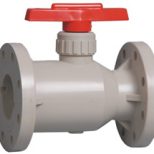 PPH plastic flanged ball valve