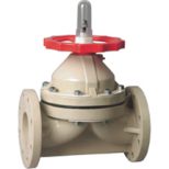 PPH Plastic Flanged Diaphragm Valve