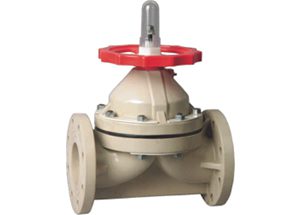 PPH Plastic Flanged Diaphragm Valve