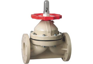 PPH Plastic Flanged Diaphragm Valve