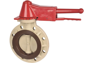 CPVC Plastic Wafer Type Butterfly Valve