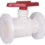 PVDF plastic flanged ball valve