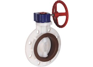 PVDF plastic wafer butterfly valve