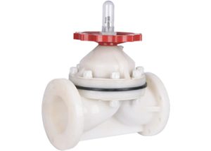 PVDF Plastic Flanged Diaphragm Valve