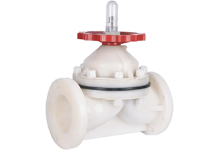 CPVC Plastic flanged Diaphragm Valve