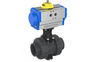 Pneumatic Plastic Socket Ball Valve