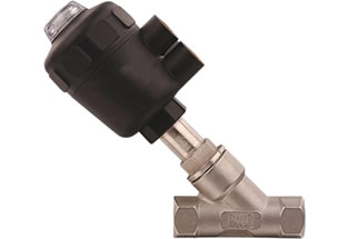 Pneumatic Angle Seat Valve Threaded Ends