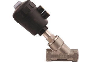 Pneumatic Angle Seat Valve Threaded Ends