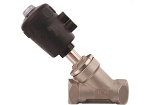 Pneumatic Angle Seat Valve Threaded Ends