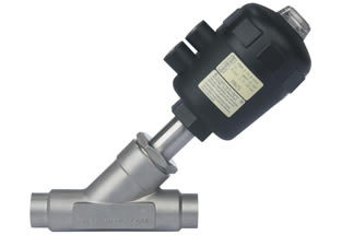 Pneumatic Angle Seat Valve Welded Ends