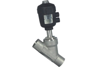 Pneumatic Angle Seat Valve Welded Ends