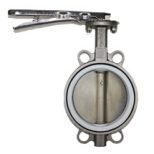 Universal Wafer Butterfly Valve PTFE Lined