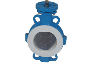 Wafer Butterfly Valve PTFE Lined