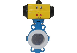 Wafer Butterfly Valve PTFE Lined