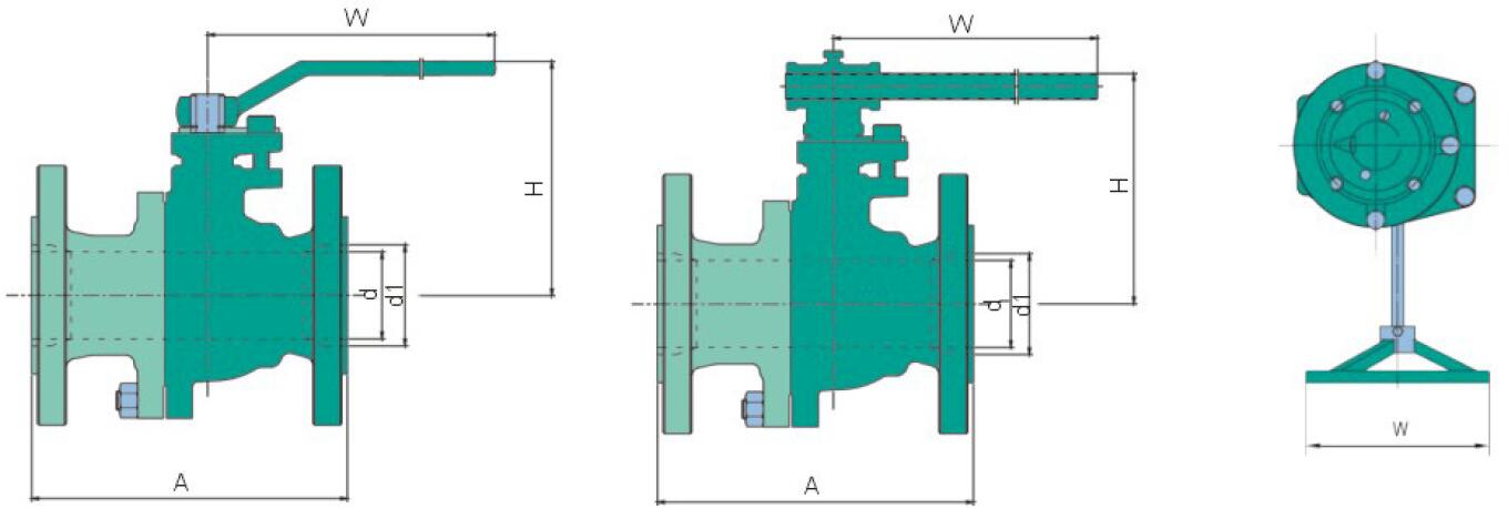 2PC ANSI Floating Ball Valve