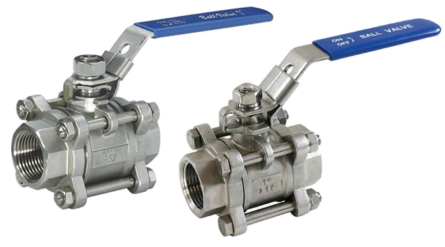 3PC Ball Valve 1000WOG DIN — Structure