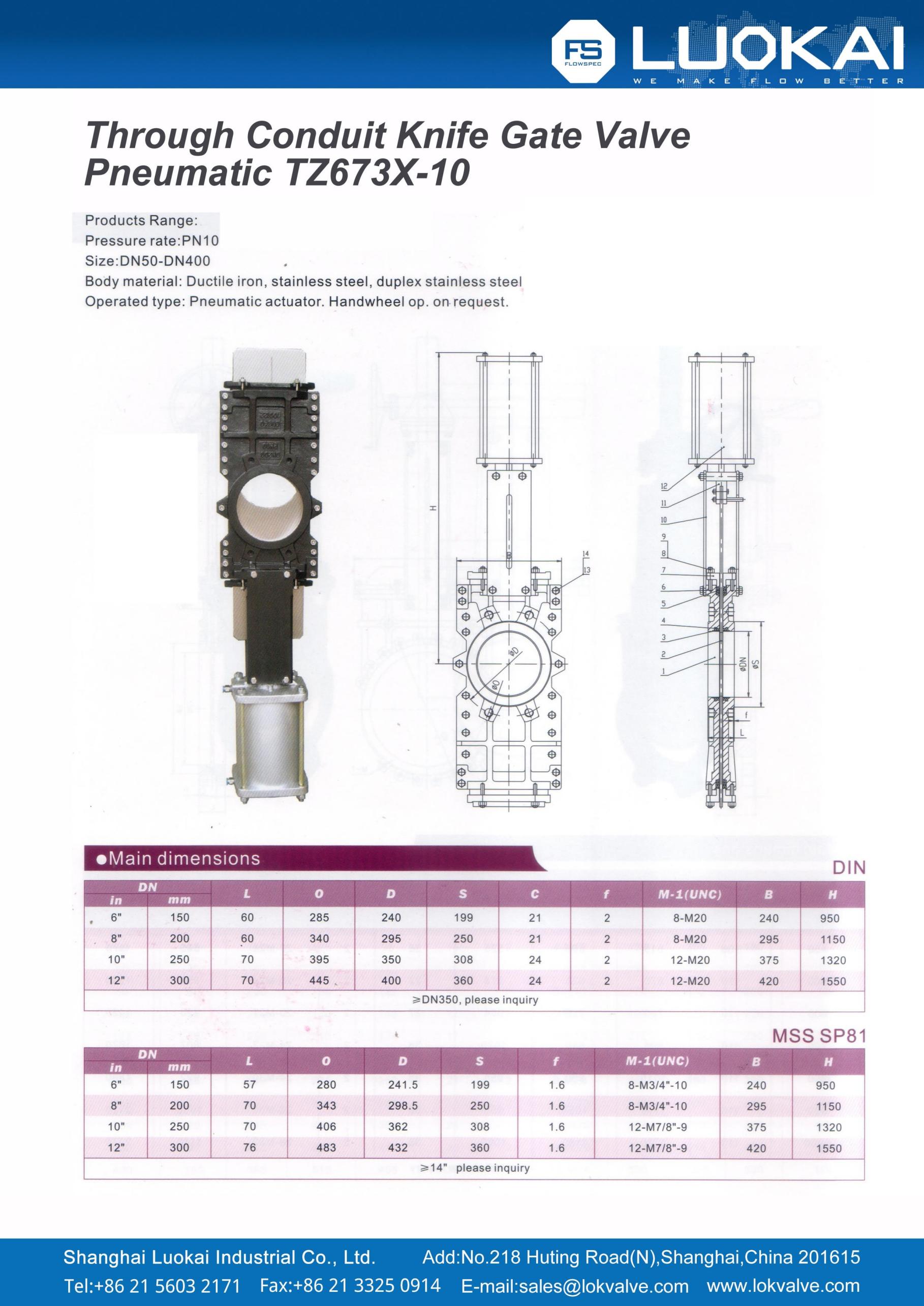 Z73X Knife Gate Valve