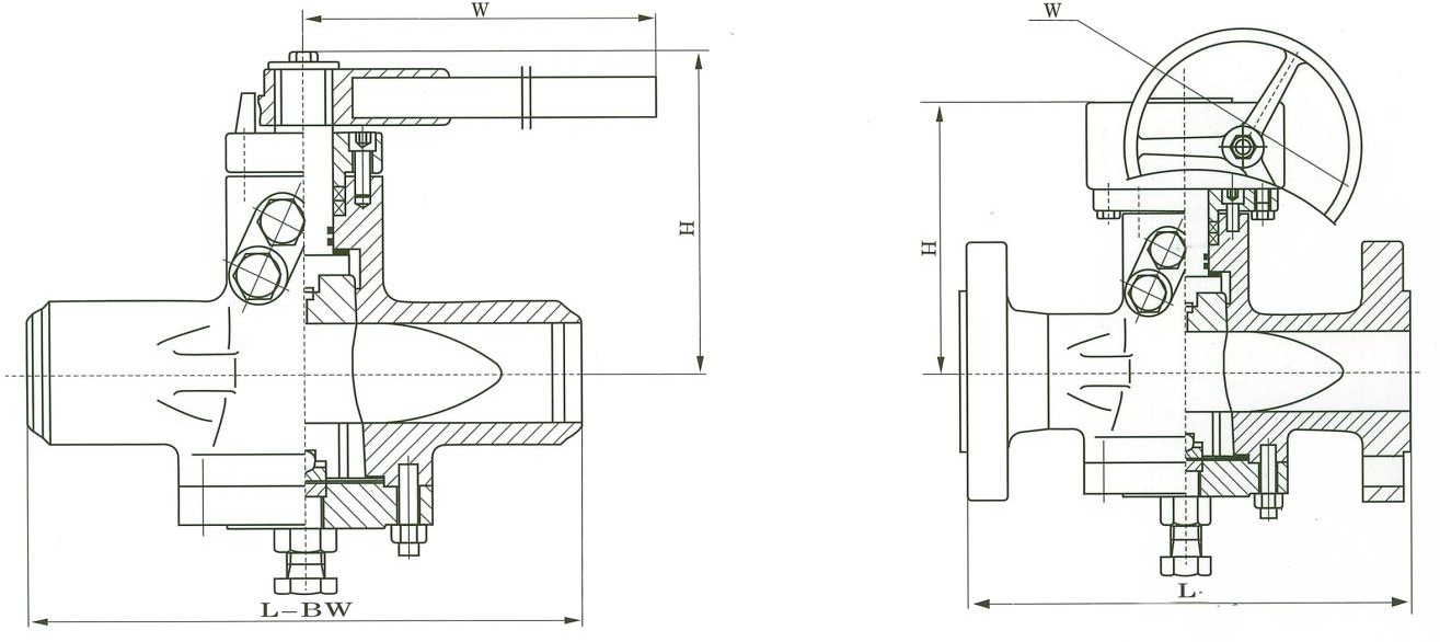 Inverted Pressure Balance Lubricated Plug Valve