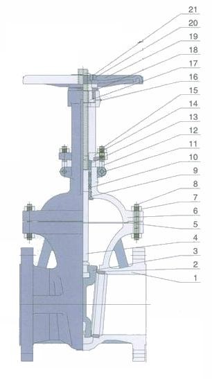 JIS Cast Steel Gate Valve