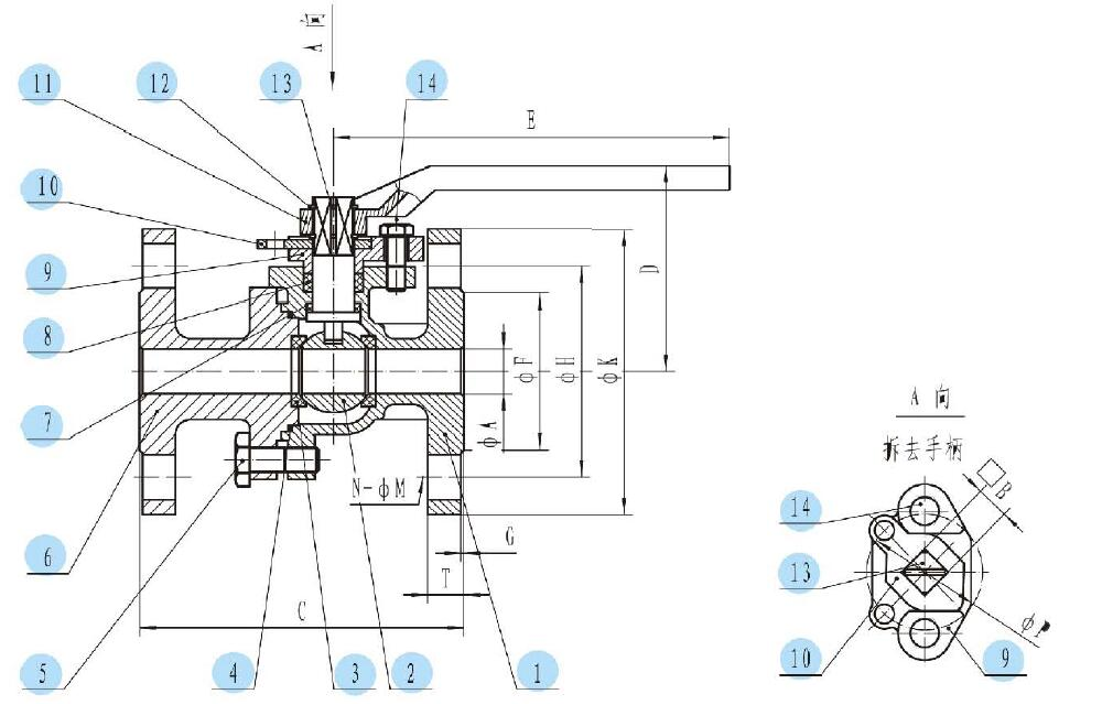 2PC Floating Ball Valve JIS Flanged overview